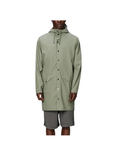 Rains geacă Long Jacket W3 de tranziție verde