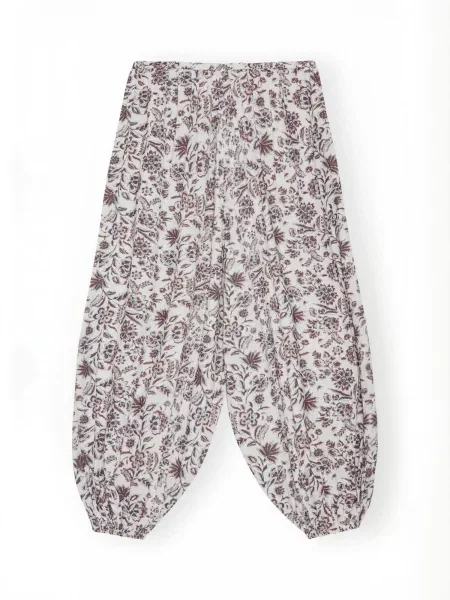 Moshi moshi mind Pantaloni roșu bordeaux alb