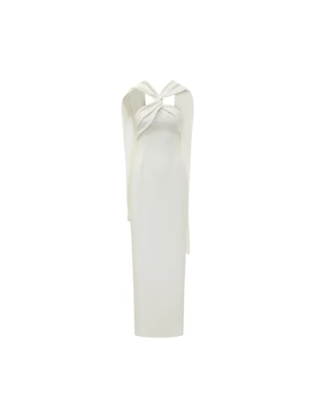 Sukienka maxi Solace London beżowa