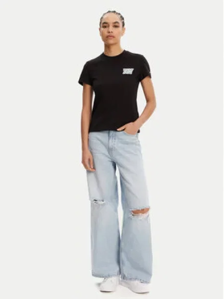 Tričko Tommy Jeans černé