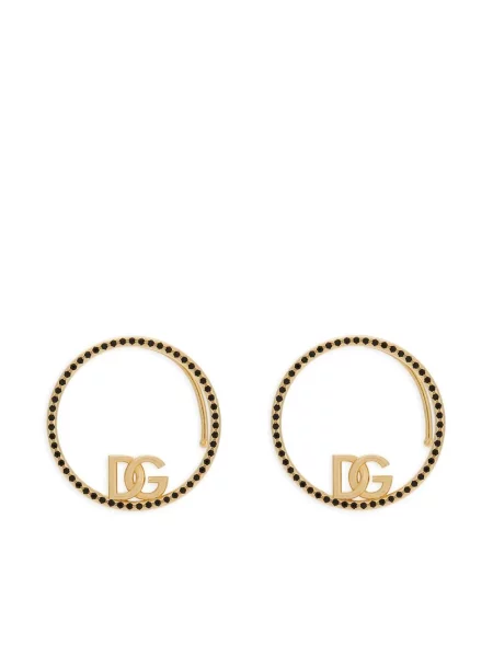 Cercei Dolce & Gabbana de cristal auriu