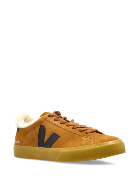 Sneakerși Veja din piele de căprioară maro