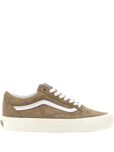 Sneakerși Vans Old Skool din piele de căprioară maro
