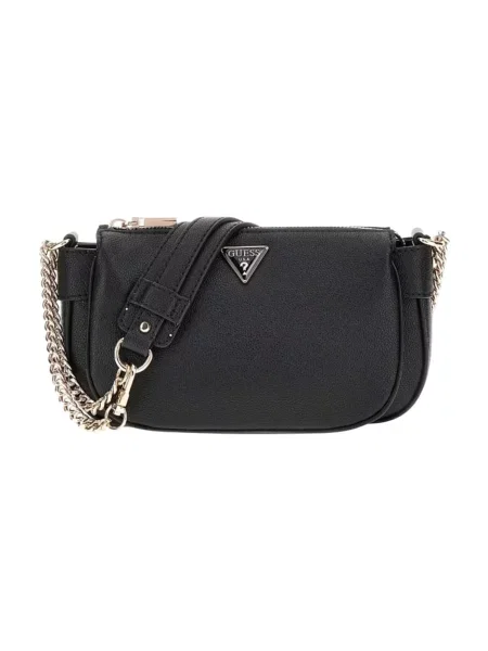 GUESS Geantă de umăr Silvye Bucket' negru
