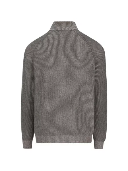 Cardigan Brunello Cucinelli tricotate gri
