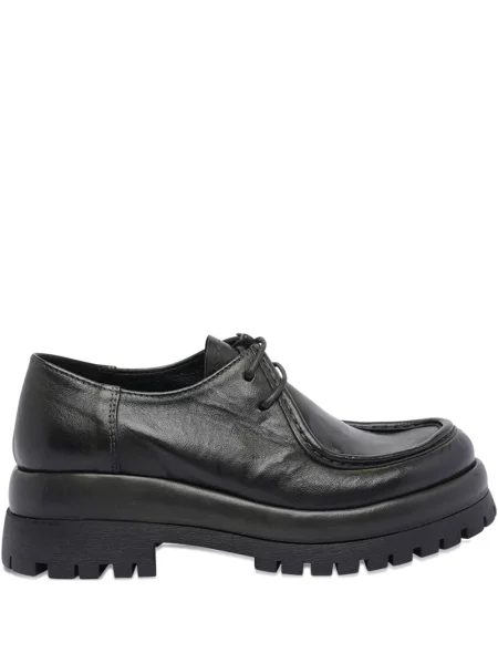 Обувки в стил дерби Pawelk's с връзки с дантела зелено