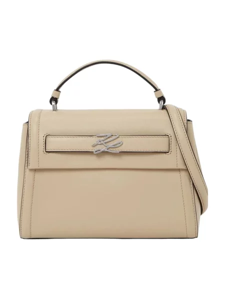 Torebka Karl Lagerfeld K/Autograph z autografem beżowa