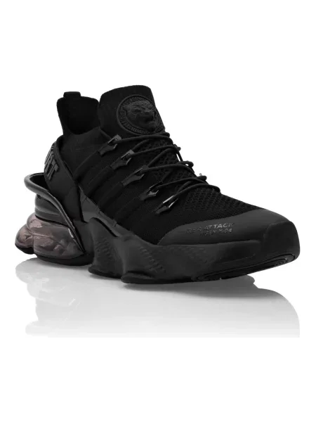 Sneakersy Plein Sport w tygrysie prążki czarne
