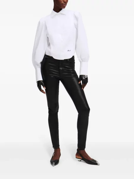 Риза Karl Lagerfeld бродирана бяло