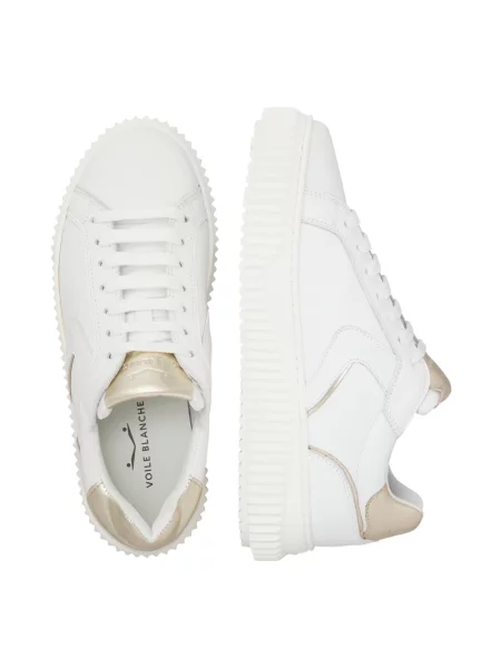 Sneakersy Voile Blanche skórzane białe