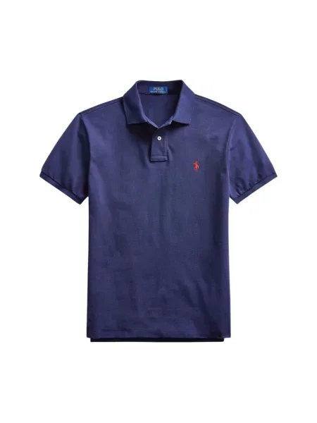 Koszulka polo Polo Ralph Lauren z siateczką z siateczki niebieska
