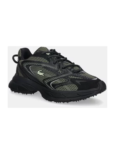 Sneakersy Lacoste skórzane zielone