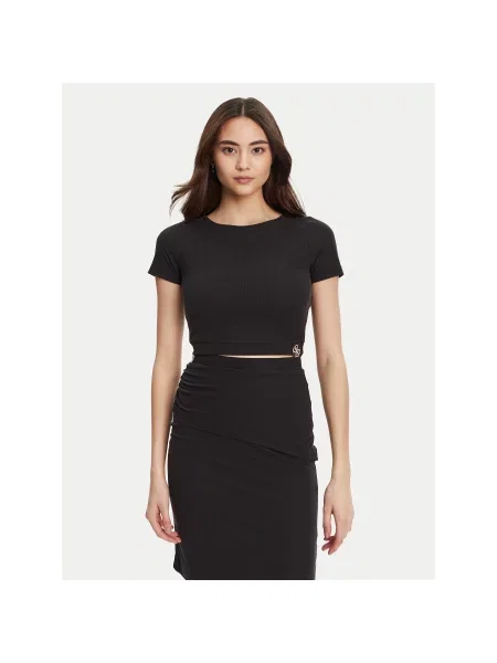 Guess Marškinėliai Regular Fit juoda