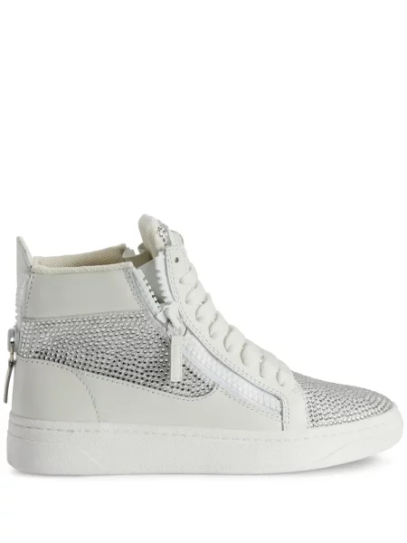 Sneakerși Giuseppe Zanotti de cristal alb