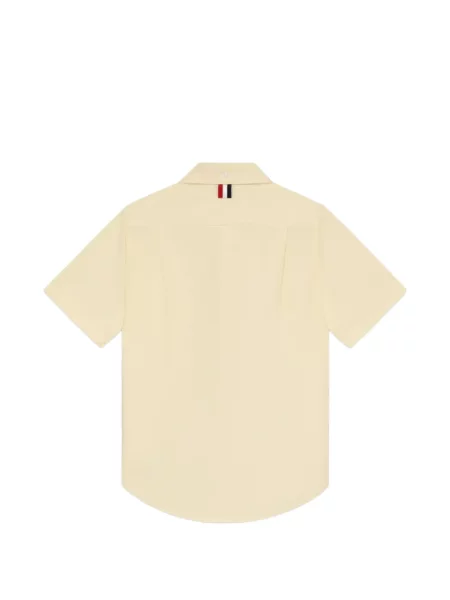 Dětska košile s krátkým rukávem Thom Browne žlutá