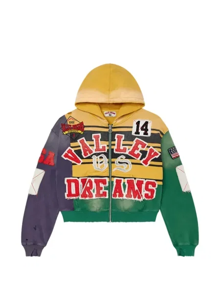 Суичър с качулка Vale Forever жълто