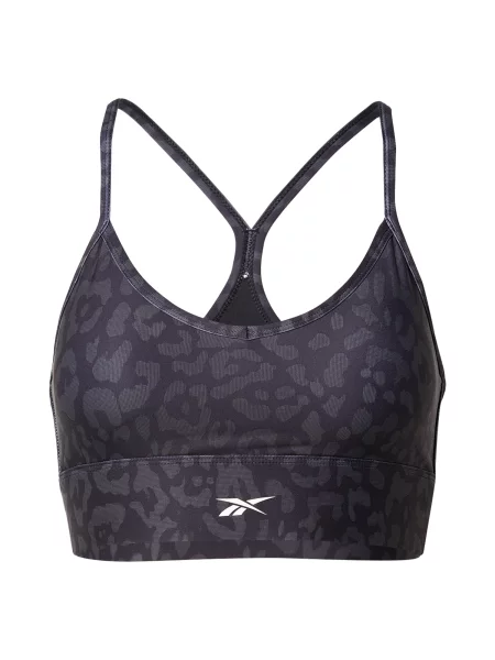 Reebok Športová podprsenka ID TRAIN antracitová čierna