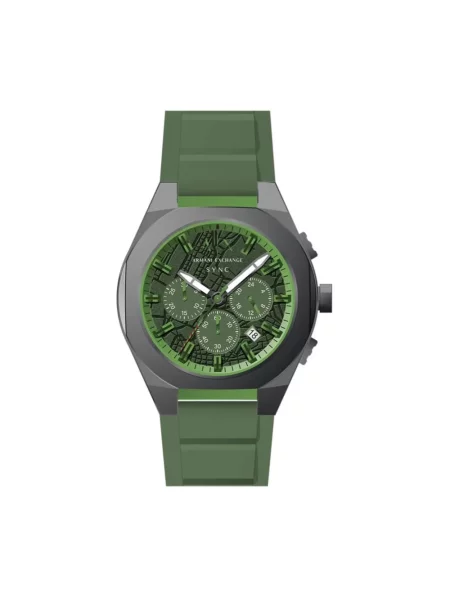Armani Exchange zegarek sportowy Sync zielony