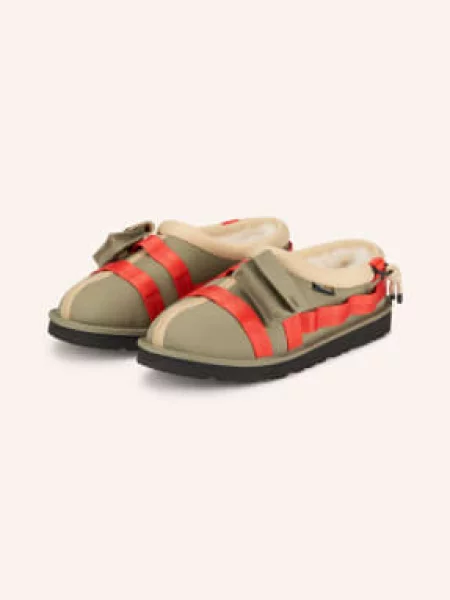 Ugg Pantofle Tasman Wildwood / světle hnědá / červená šedá