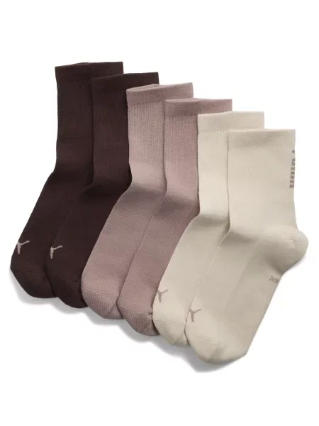 Krótkie skarpety PUMA Unisex 3 pary Akcesoria beżowy