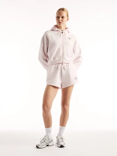 Флисовый свитер New Balance розовый
