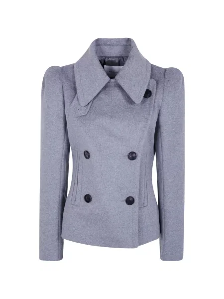 Sacou 7 For All Mankind cu două rânduri de nasturi gri