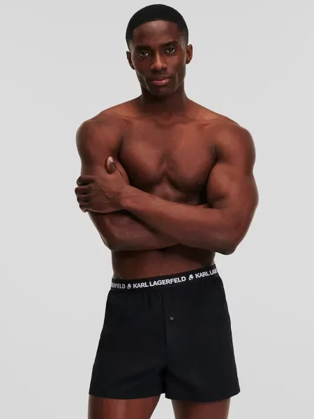 Karl Lagerfeld Boxerky / biela čierna
