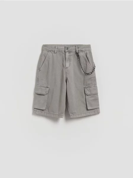 Брюки карго Reserved серые