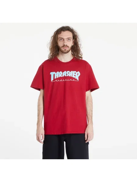 Tricou Thrasher Outlined T-Shirt Cardinal S