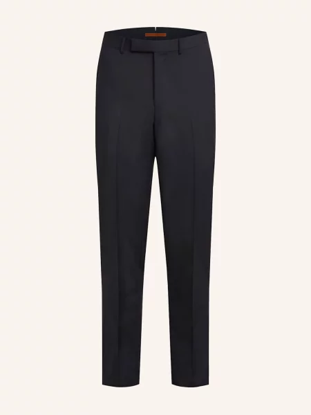 Zegna Spodnie Slim Fit blau granatowe