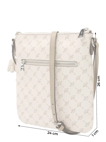 JOOP! Geantă de umăr Flora Dia kitt / gri metalic / murdar alb