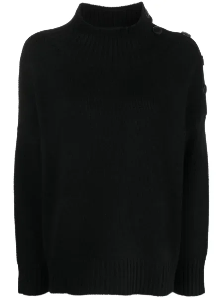Pulover Yves Salomon tricotate negru