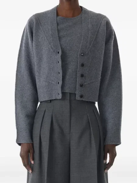 Decupat cardigan Jason Wu Collection cu decolteu în V gri