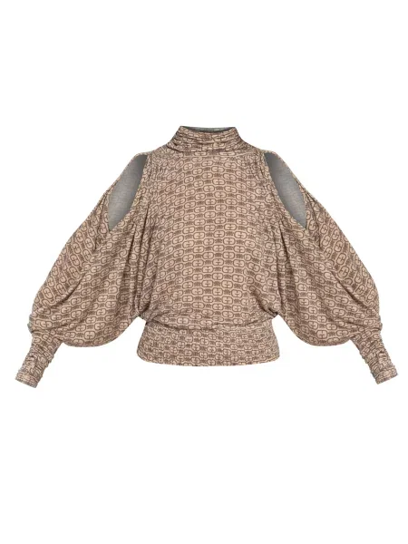 JIORO Halenka MOCHA MOUSSE LOGO' hnědá
