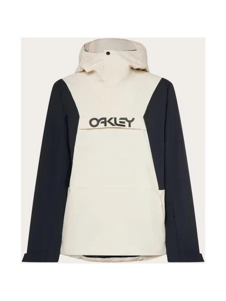 Kurtka z kapturem Oakley TNP TBT Anorak beżowa czarna S biała