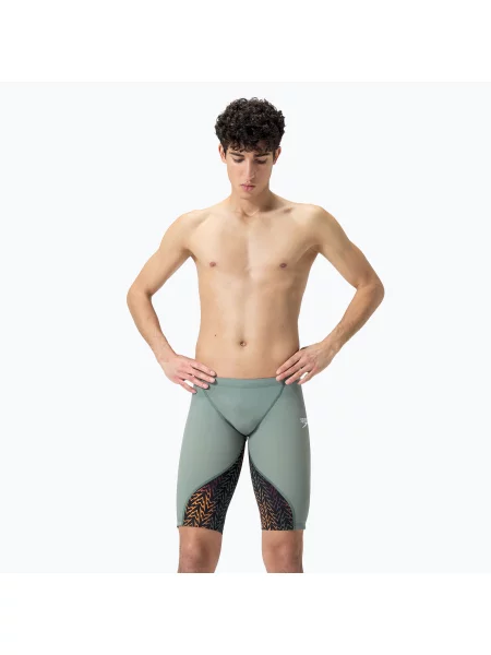Férfi úszónadrág Speedo Fastskin LZR Ignite Jammer country green/black/nectarine Fastskin LZR Ignite Jammer fekete