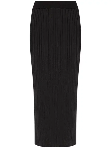 Fustă tip creion Jil Sander tricotate negru
