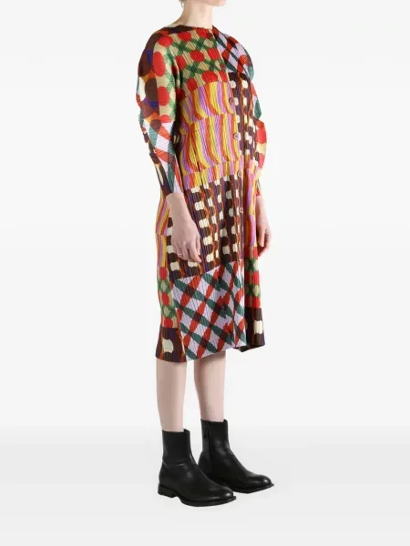 Kaput Pleats Please Issey Miyake žuta