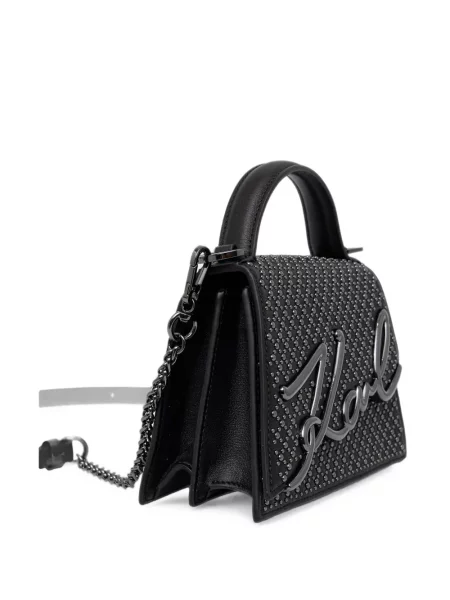 Geantă shopper Karl Lagerfeld cu autograf negru