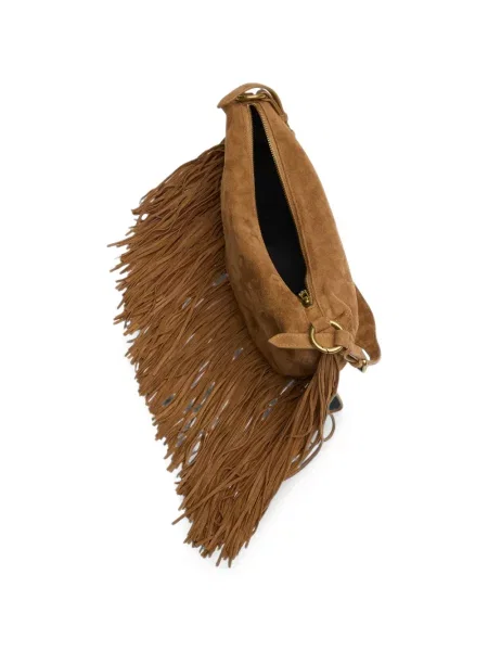 Τσάντα shopper Ash με κρόσσια καφέ
