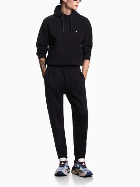 Джогери Emporio Armani темно-синій бавовна/поліестер/еластан сині
