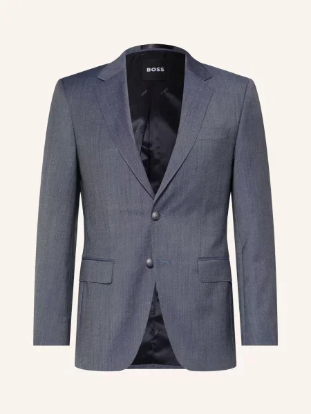 Boss Oblekové Sako Huge Slim Fit open blue modré