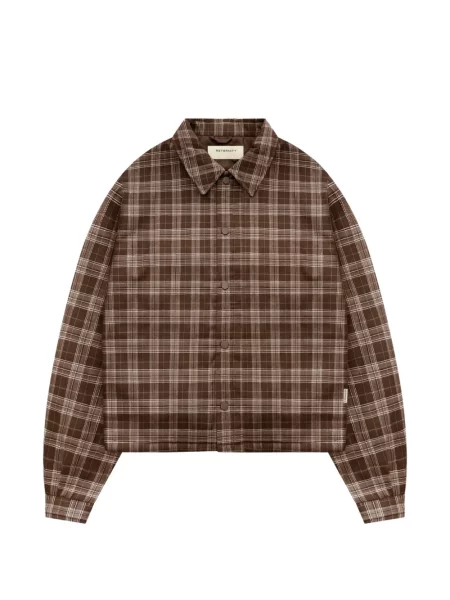 Cămașă Reternity de flanelă maro