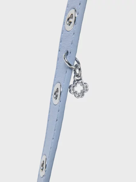 Шкіряна сумка Maje блакитна