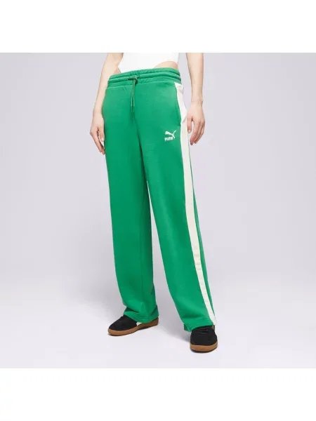 Puma Spodnie Iconic T7 Straight Leg Track zielone