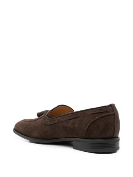Pantofi loafer Vela Shop din piele de căprioară maro