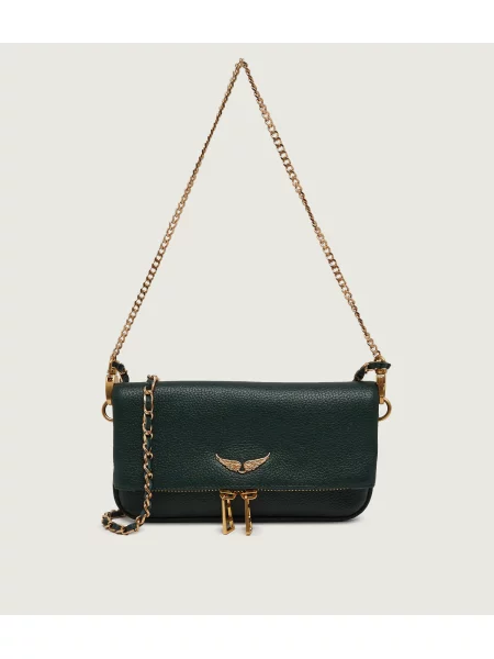 Rucsac Zadig&voltaire din piele plic verde