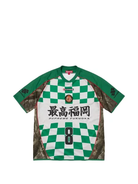 Fotbal tricou Supreme cu imagine verde