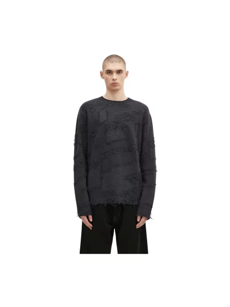 A-COLD-WALL* sweter wełniany Frontage Knit Crewneck szary