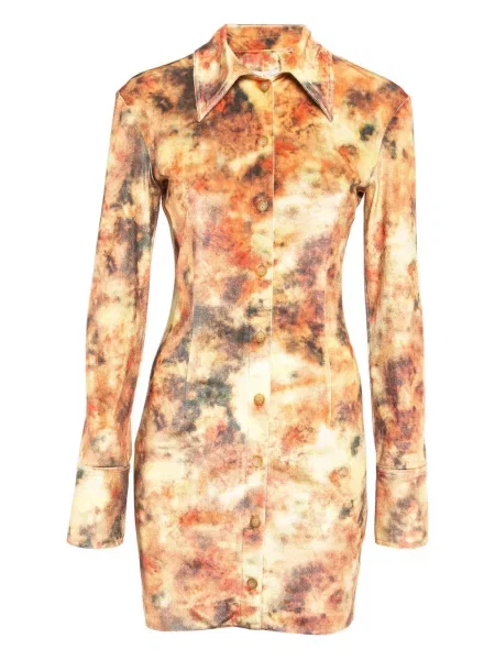 Rochie Nanushka de catifea de costum portocaliu